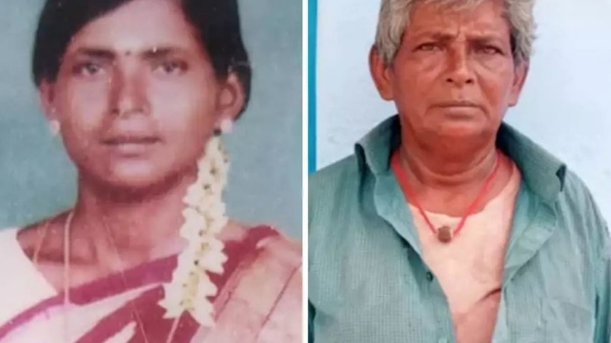 <div class="paragraphs"><p>S Petchiammal (left) disguised as Muthu (right)</p></div>