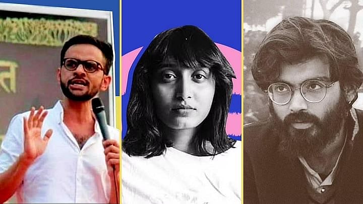 <div class="paragraphs"><p>From left: Umar Khalid, Disha Ravi, Sharjeel Imam.</p></div>