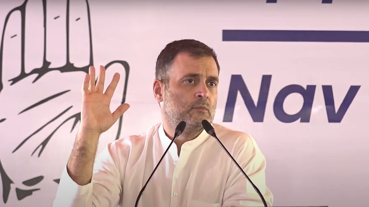 <div class="paragraphs"><p><a href="https://www.thequint.com/topic/congress-party">Congress</a> leader <a href="https://www.thequint.com/topic/rahul-gandhi">Rahul Gandhi</a> addressing the&nbsp;<em>chintan shivir</em> in Rajasthan.</p><p></p></div>