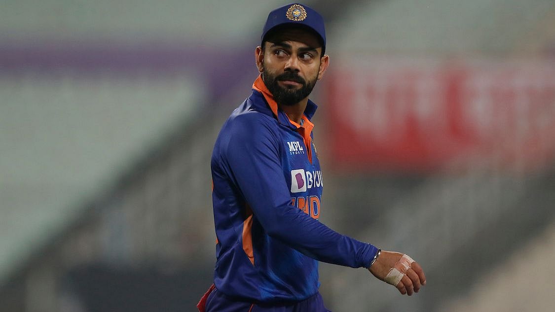 <div class="paragraphs"><p>Former Indian captain Virat Kohli in action during one of India's games in early 2022.</p></div>