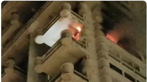 <div class="paragraphs"><p>A fire broke out on the 14th floor of a high-rise building, next to Bollywood actor Shah Rukh Khan's bungalow.</p></div>
