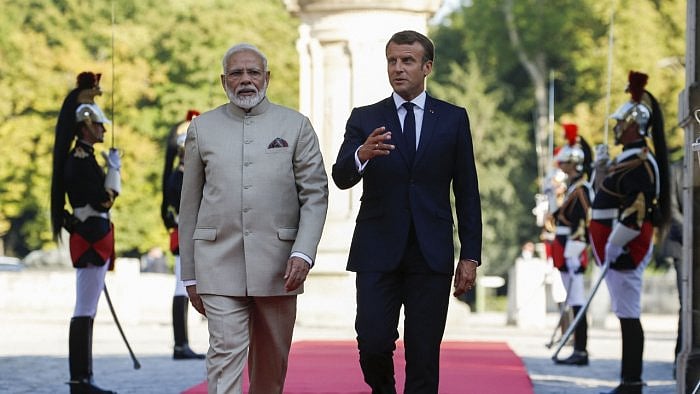 <div class="paragraphs"><p>Indian Prime Minister Narendra Modi with French President Emmanuel Macron</p></div>