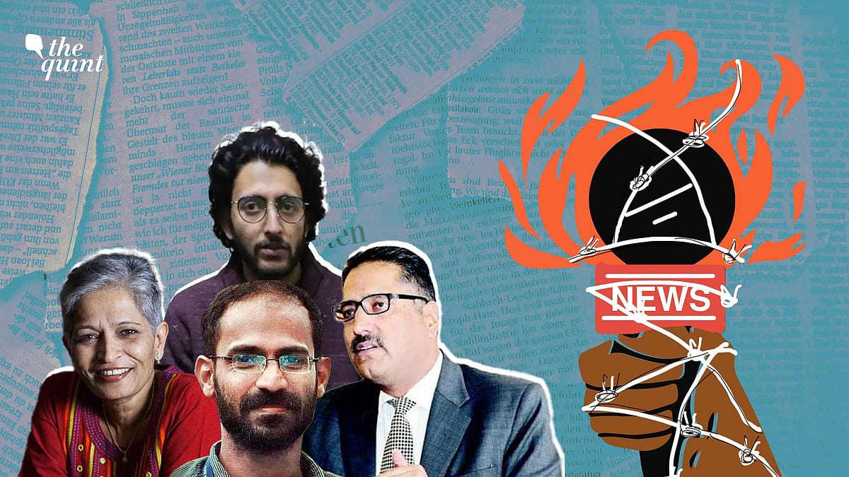 <div class="paragraphs"><p>According to the India Press Freedom Report 2021 released by Rights and Risks Analysis Group (RRAG) in February this year, at least six journalists were killed, and 108 journalists and 13 media houses were targeted in 2021 alone.</p></div>
