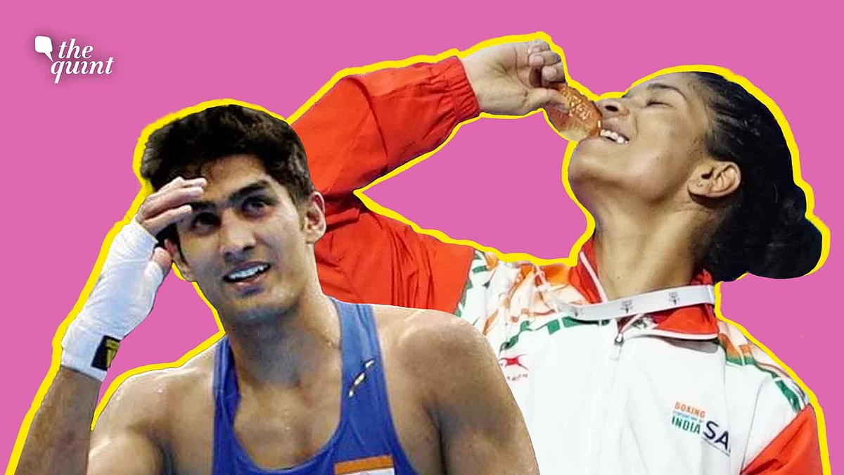<div class="paragraphs"><p>Vijender Singh was all praise for Nikhat Zareen</p></div>