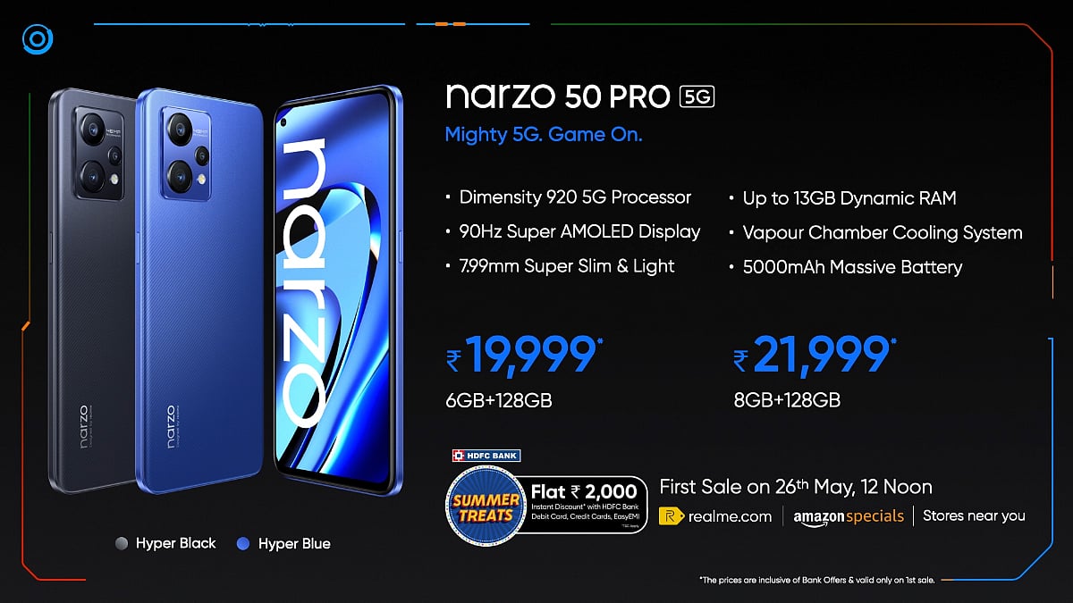 <div class="paragraphs"><p>Realme Narzo 50 5G and Realme Narzo 50 Pro 5G launched in India</p></div>