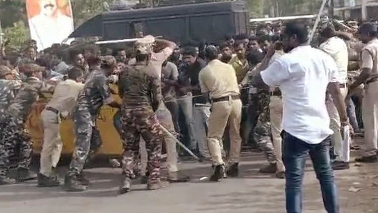 <div class="paragraphs"><p>Around 20 police personnel were injured and several vehicles, including two buses, were gutted in the violence.</p></div>