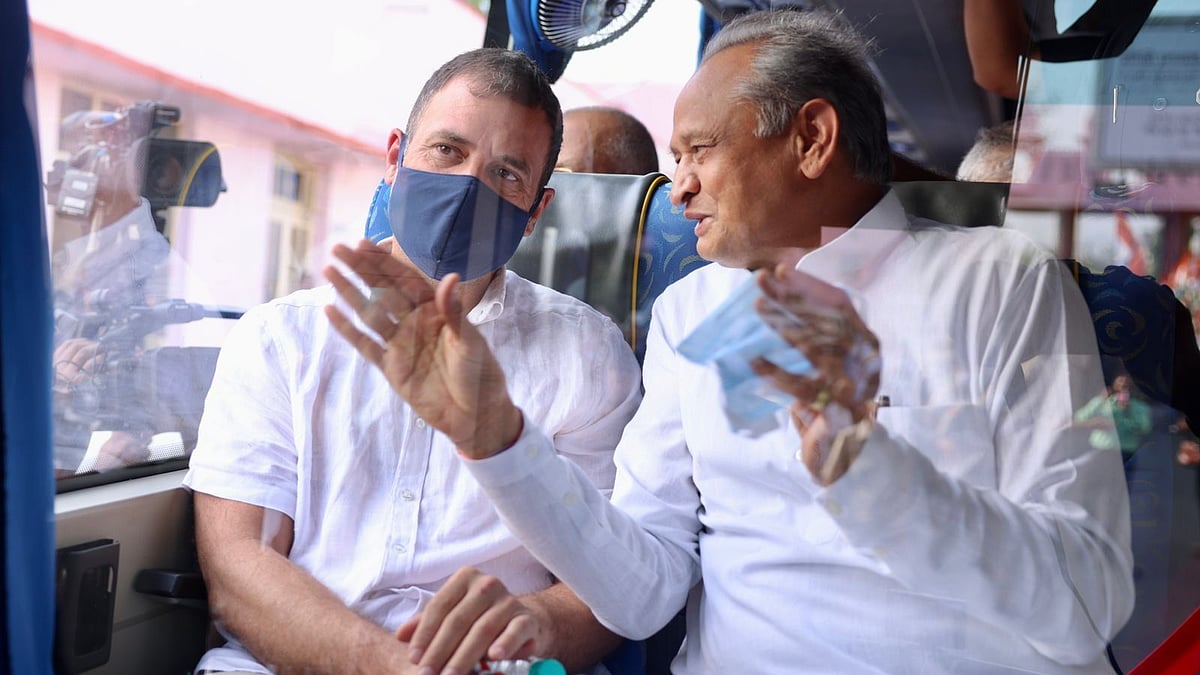<div class="paragraphs"><p>Congress leader Rahul Gandhi and Rajasthan CM Ashok Gehlot.</p></div>