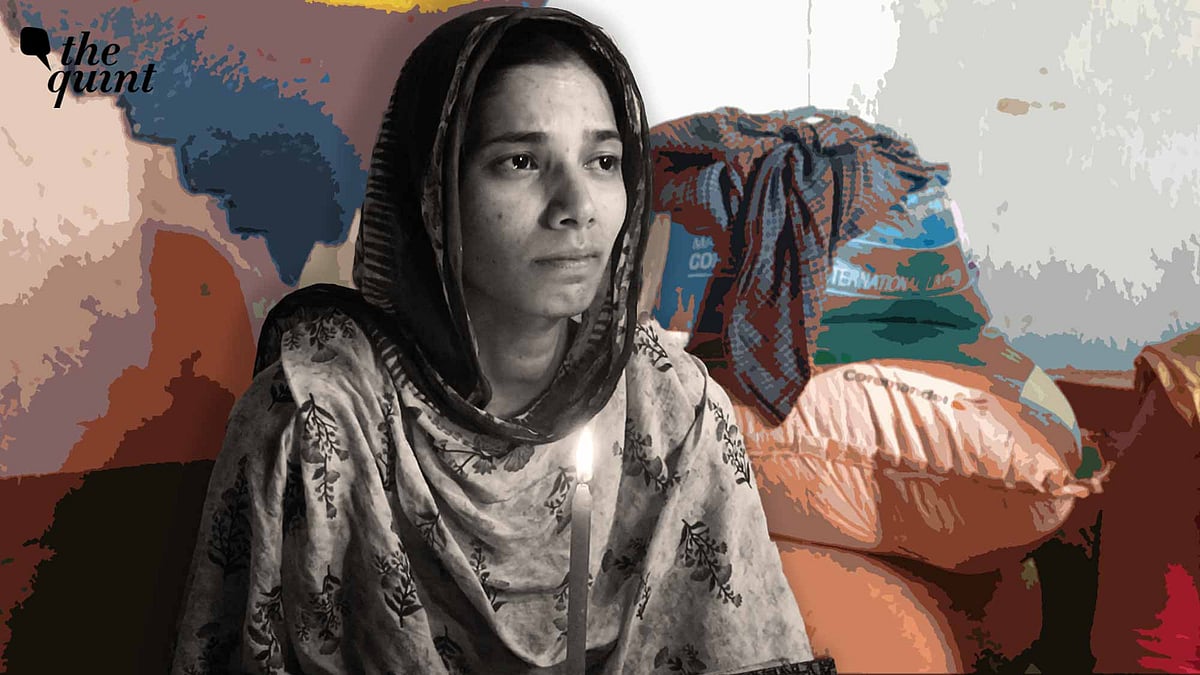<div class="paragraphs"><p>Syed Ashrin Sultana at her murdered husband Billipuram Nagaraju's home.</p></div>