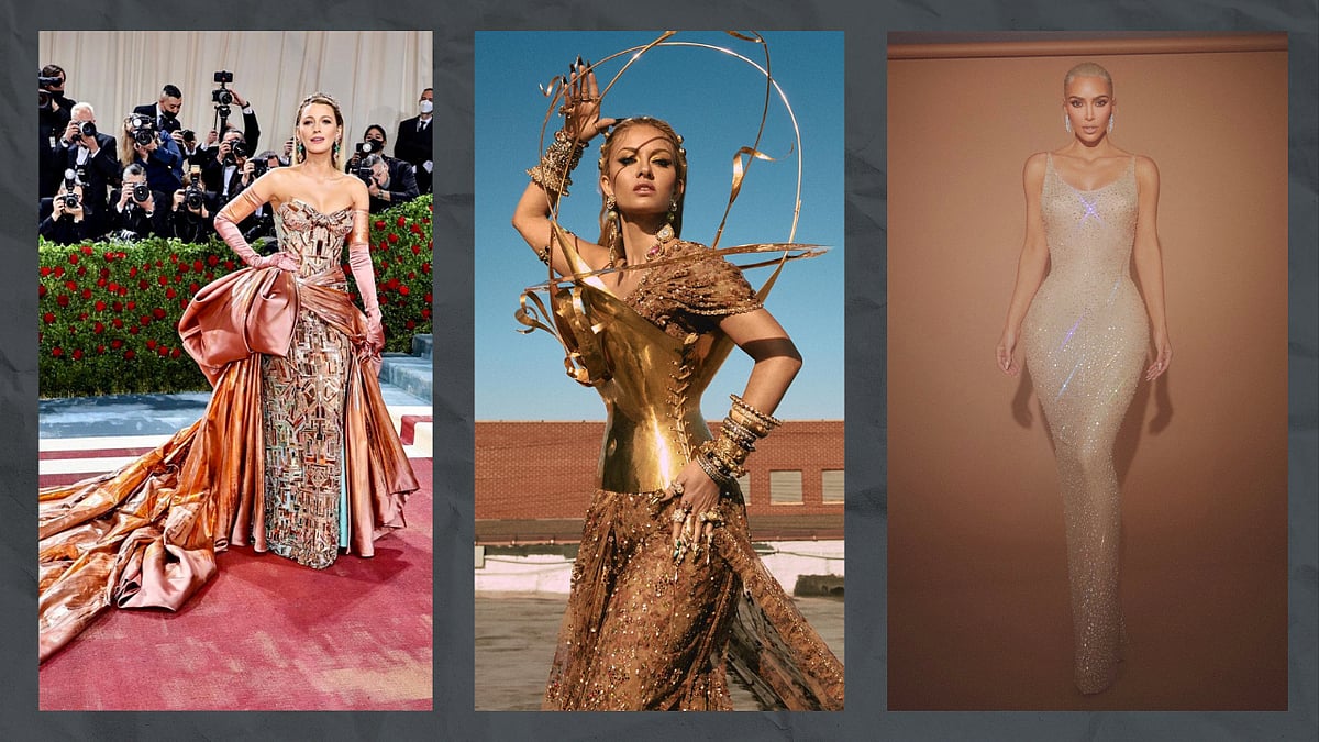 <div class="paragraphs"><p>Blake Lively, Natasha Poonawalla, and Kim Kardashian at the Met Gala 2022.</p></div>