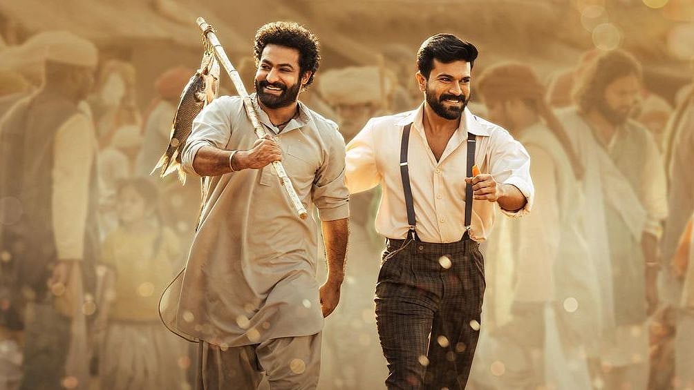 <div class="paragraphs"><p>A still from Rajamouli's film 'RRR'</p></div>