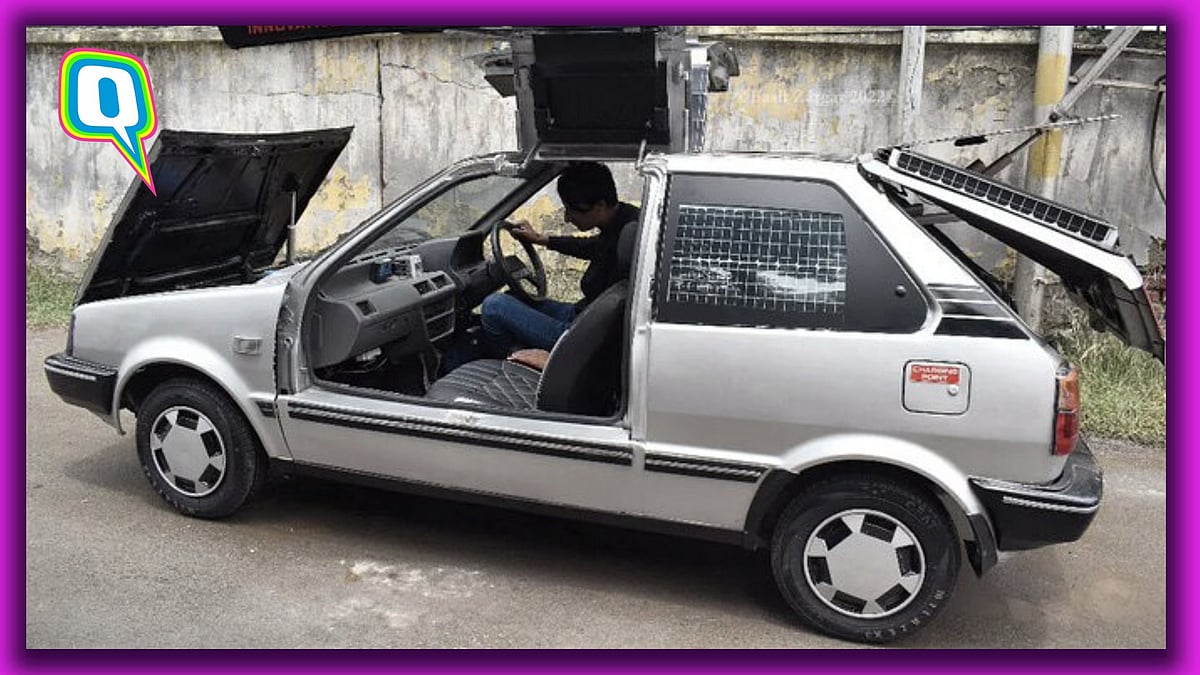 <div class="paragraphs"><p>Bilal Ahmed made Kashmir's first solar-powered car. </p></div>