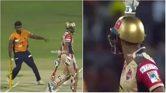 <div class="paragraphs"><p>N Jagadeesan was 'Mankaded' by Baba Aparajith in the fourth over of CSG's chase. Jagadeesan flipped twice in anger.</p></div>