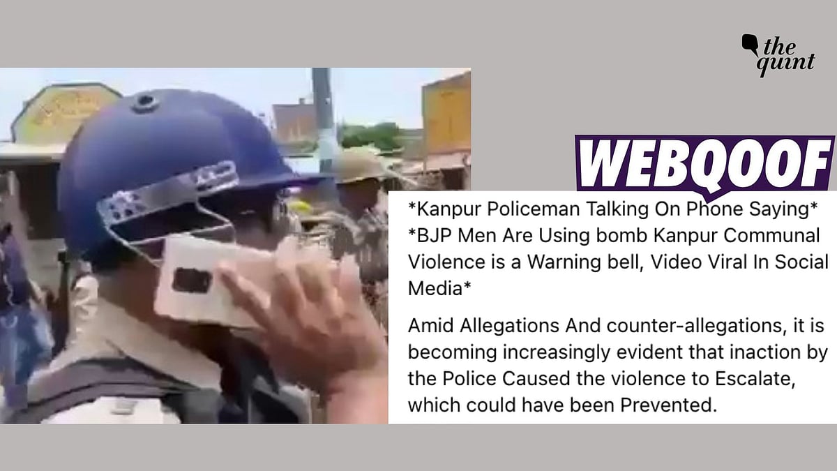 <div class="paragraphs"><p>The video shows a cop speaking about violence during Panchayat Block Chief elections in 2021.</p></div>