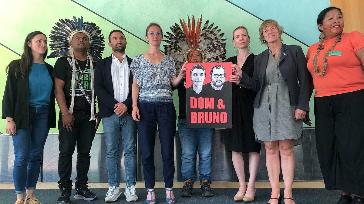 <div class="paragraphs"><p>Journalist Dom Phillips and his guide Bruno Pereira went missing on 5 June, in an <a href="https://www.thequint.com/news/hot-news/brazil-reiterates-sovereignty-over-amazon-rainforest">Amazonian area</a>.</p></div>