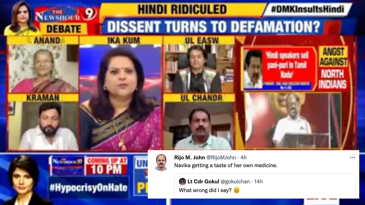 <div class="paragraphs"><p>Navika Kumar gets roasted on her own show.</p></div>