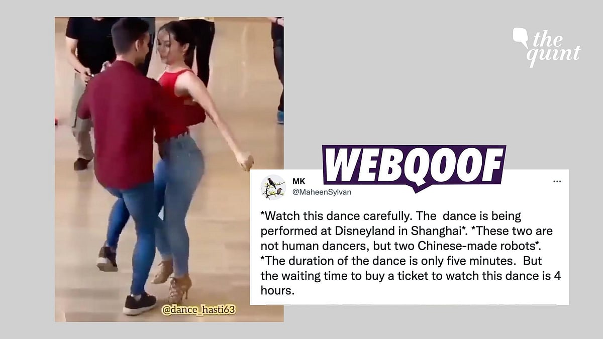 <div class="paragraphs"><p>The claim states that these are "China-made robots" who are seen dancing in Shanghai Disneyland.</p></div>