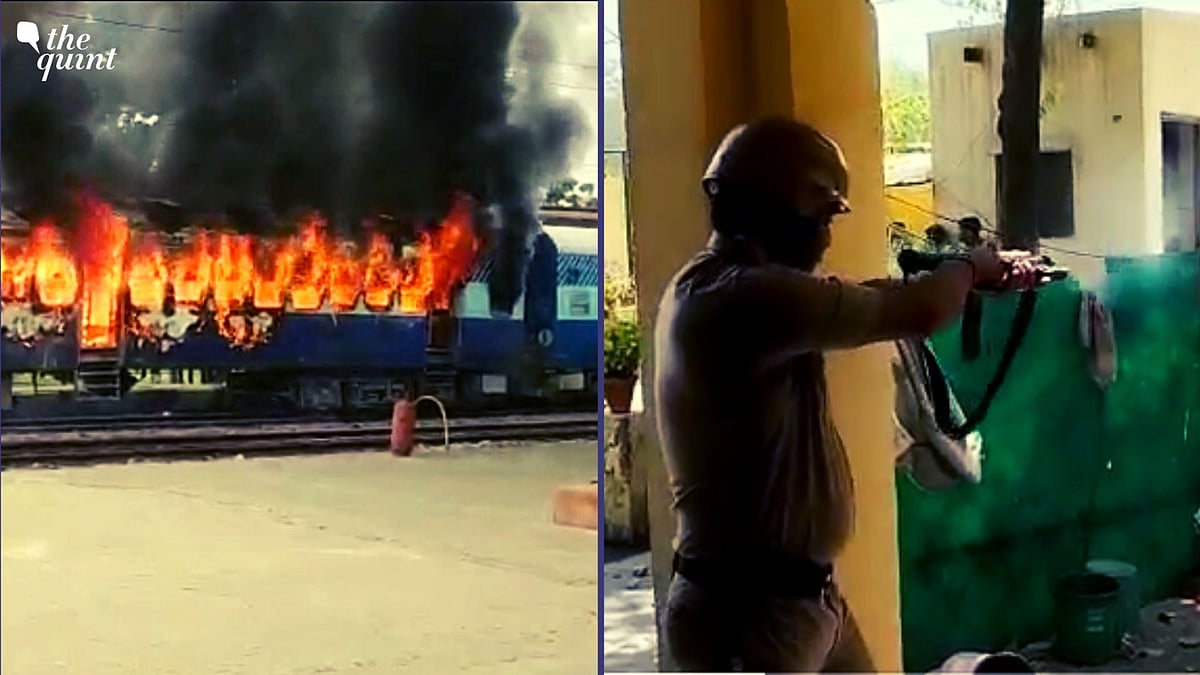 <div class="paragraphs"><p>Army aspirants continued to protest in <a href="https://www.thequint.com/topic/bihar">Bihar</a> and <a href="https://www.thequint.com/topic/uttar-pradesh">Uttar Pradesh</a> on Thursday, 16 June, over the Ministry of Defence's new <a href="https://www.thequint.com/news/india/agnipath-scheme-what-is-it-who-is-eligible-all-you-need-to-know">Agnipath scheme</a> for recruitment of youth into the armed forces.</p></div>