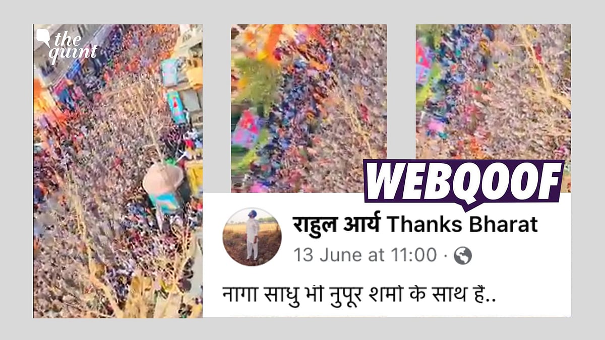 <div class="paragraphs"><p>Fact-check: The claim states that Naga Sadhus showed support to Nupur Sharma over her remarks against Prophet Muhammad.</p></div>