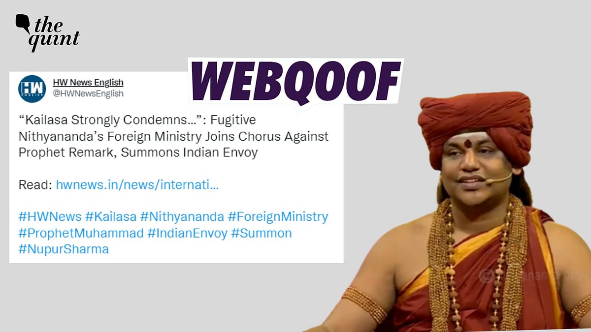 <div class="paragraphs"><p>Fact-Check | The tweet by The Ministry of Foreign Affairs of Kailasa was from a fake account.&nbsp;</p></div>