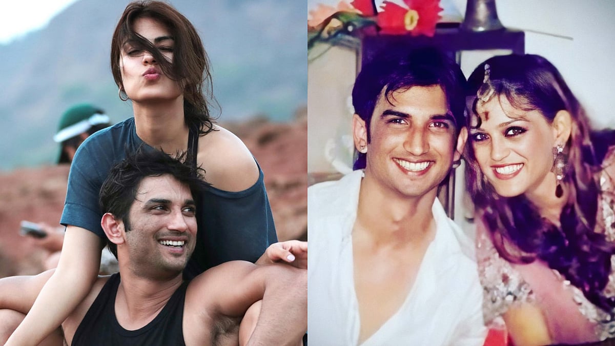 <div class="paragraphs"><p>Sushant Singh Rajput with Rhea Chakraborty and his sister Shweta Singh Kirti.</p></div>