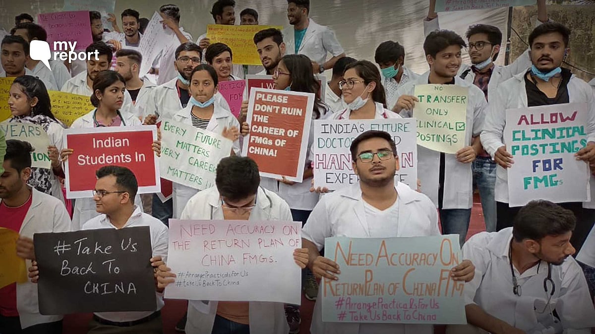 <div class="paragraphs"><p>MBBS students urge the government to go back to China.</p></div>