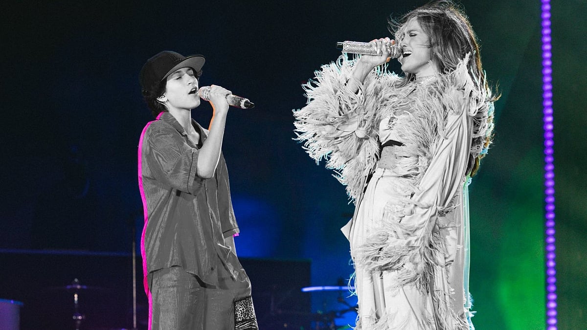 <div class="paragraphs"><p>Jennifer Lopez with her kid Emme, who she introduced on stage with the nonbinary pronouns, they/them.</p></div>