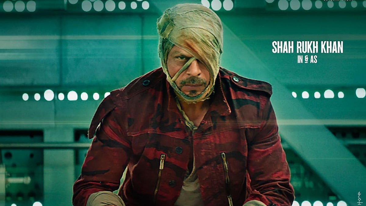 <div class="paragraphs"><p>Shah Rukh Khan in the first poster for Atlee's <em>Jawan.</em></p></div>