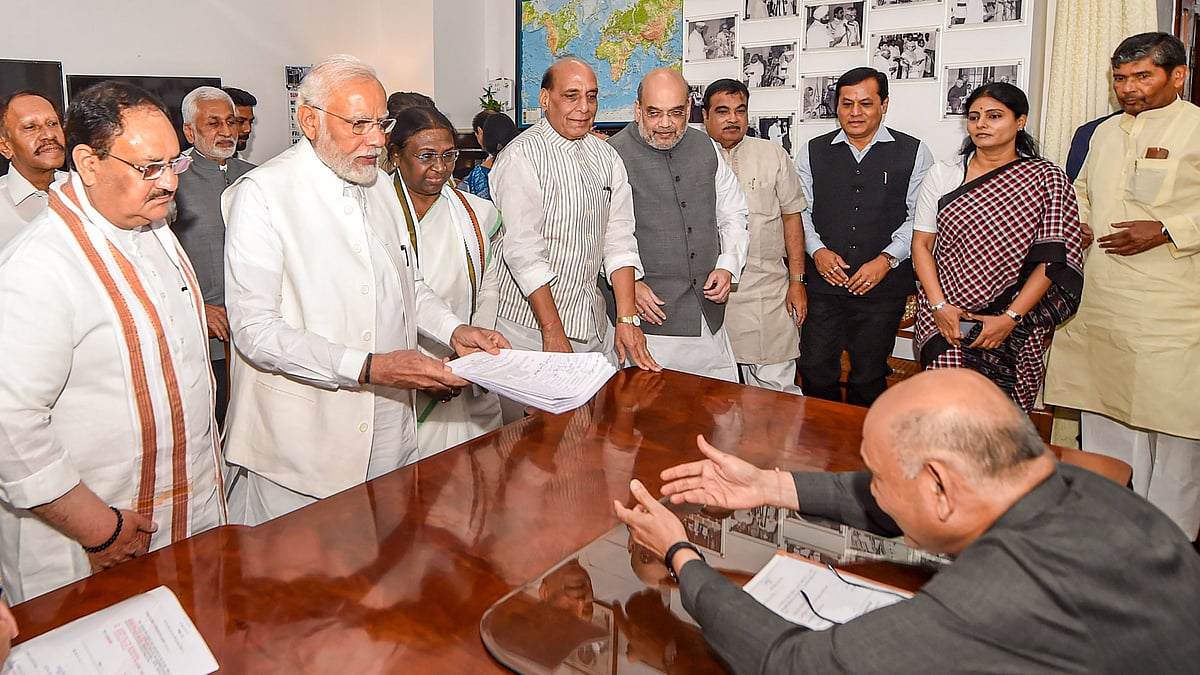 <div class="paragraphs"><p>The presidential candidate for the Bharatiya Janata Party-led <a href="https://www.thequint.com/news/india/bjp-announces-draupadi-murmu-as-presidential-candidate-nda">National Democratic Alliance</a> (NDA) <a href="https://www.thequint.com/news/politics/droupadi-murmu-bjp-led-nda-presidential-candidate">Droupadi Murmu</a> filed her nomination on Friday, 24 June.</p></div>