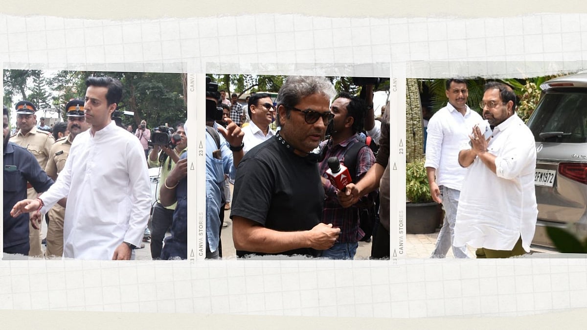 <div class="paragraphs"><p>Salim Merchant, Vishal Bhardwaj, and Shankar Mahadevan reach KK's residence.</p></div>