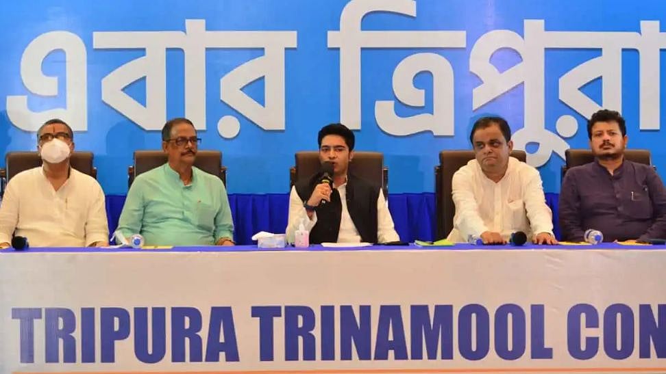 <div class="paragraphs"><p>Trinamool Congress national general secretary Abhishek Banerjee in Tripura</p></div>