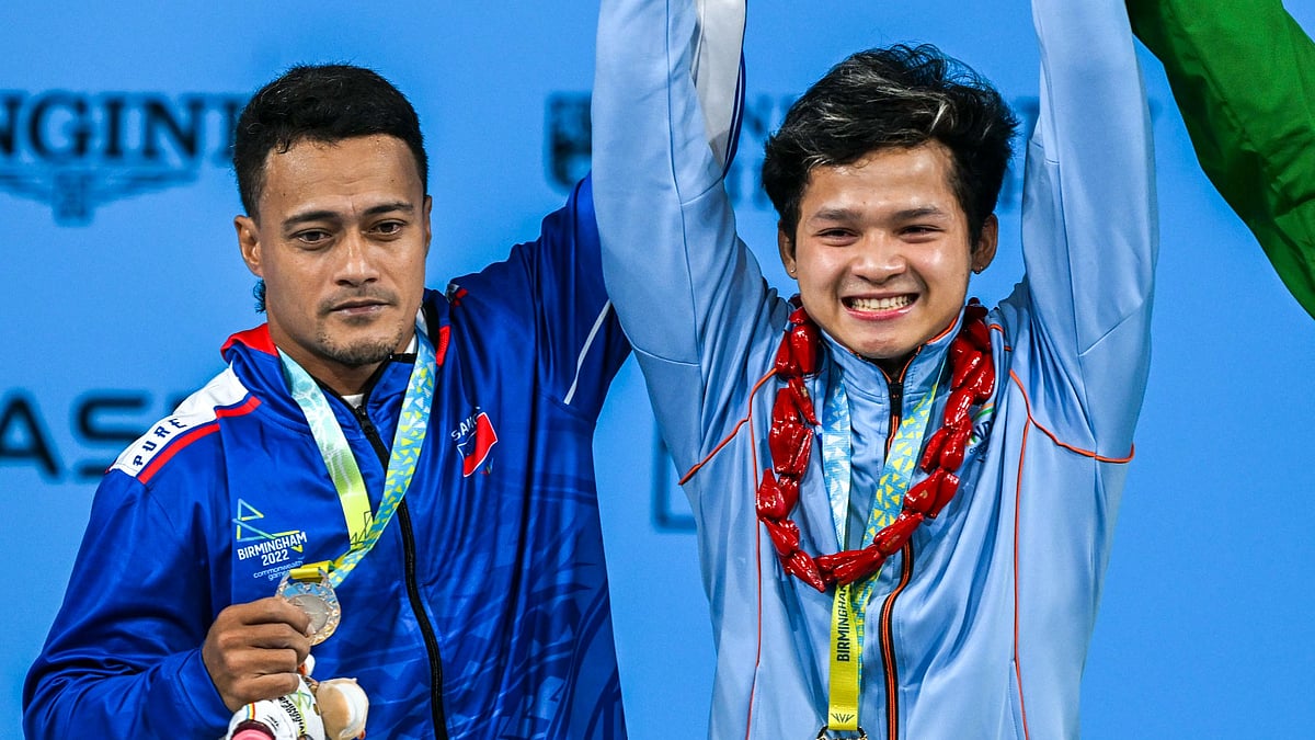 <div class="paragraphs"><p>India's Jeremy Lalrinnunga in action during the weightlifting men's 67kg event at the 2022 Commonwealth Games in Birmingham on Sunday.&nbsp;</p></div>