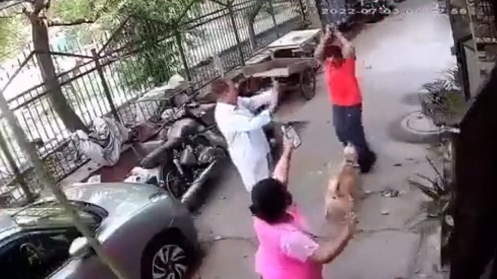 <div class="paragraphs"><p>Delhi man attacks dog and three others in Paschim Vihar</p></div>