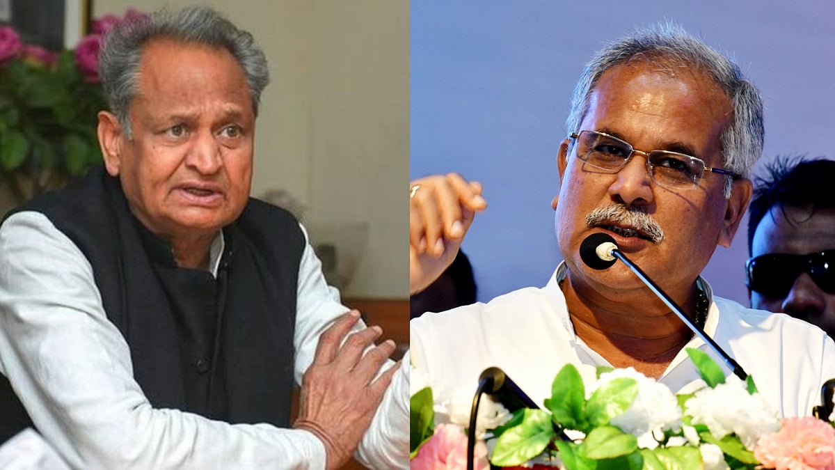 <div class="paragraphs"><p>Ashok Gehlot (L) and Bhupesh Baghel (R)</p></div>
