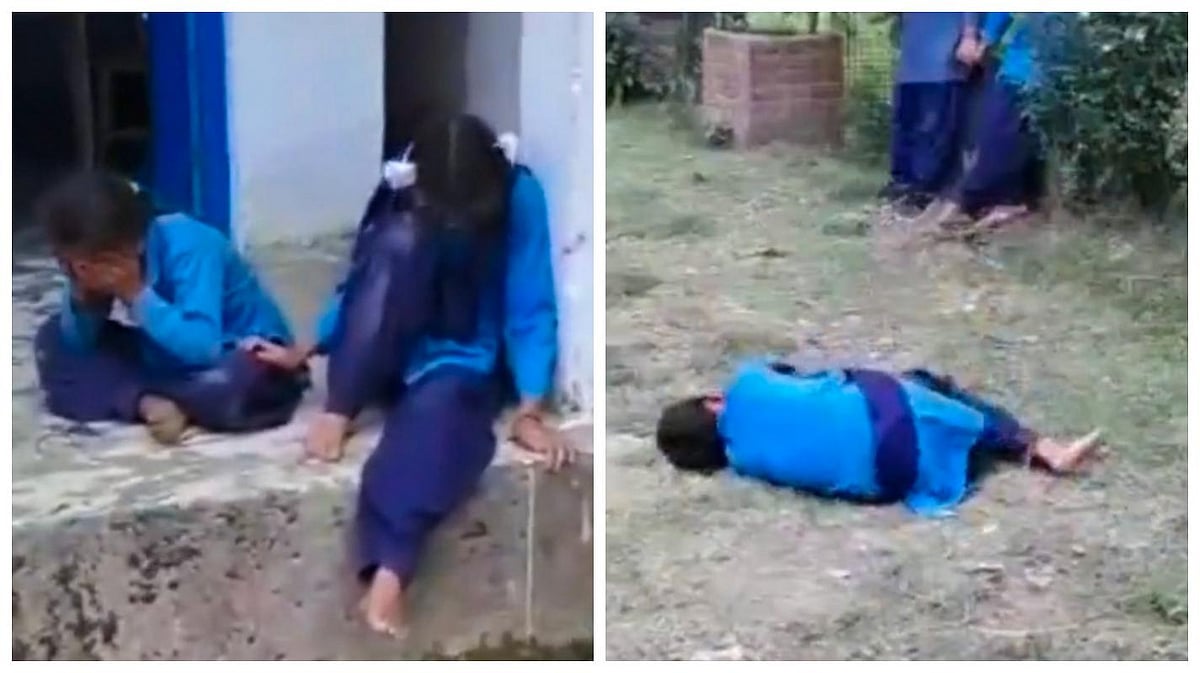 <div class="paragraphs"><p>In the video, the students, who are all in class 8, can be seen crying and banging their heads, almost as if in a frenzy.</p></div>