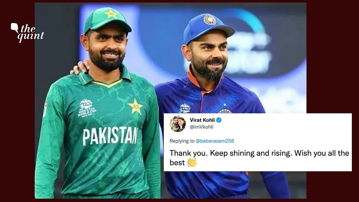<div class="paragraphs"><p>Virat Kohli with Babar Azam.&nbsp;</p></div>
