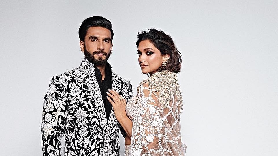 <div class="paragraphs"><p>Ranveer Singh and Deepika Padukone at their runway debut.</p></div>