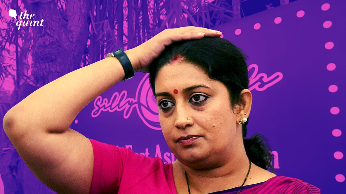 <div class="paragraphs"><p>Union Minister Smriti Irani with Silly Souls Cafe and Bar in the background. Representational image.&nbsp;</p></div>