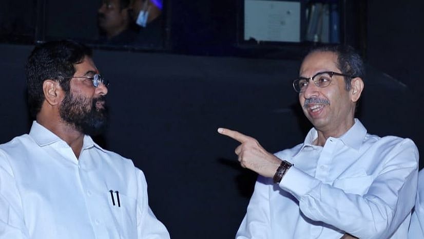 <div class="paragraphs"><p>File photo of Maharashtra CM Eknath Shinde with former CM and Shiv Sena chiefUddhav Thackeray.</p></div>