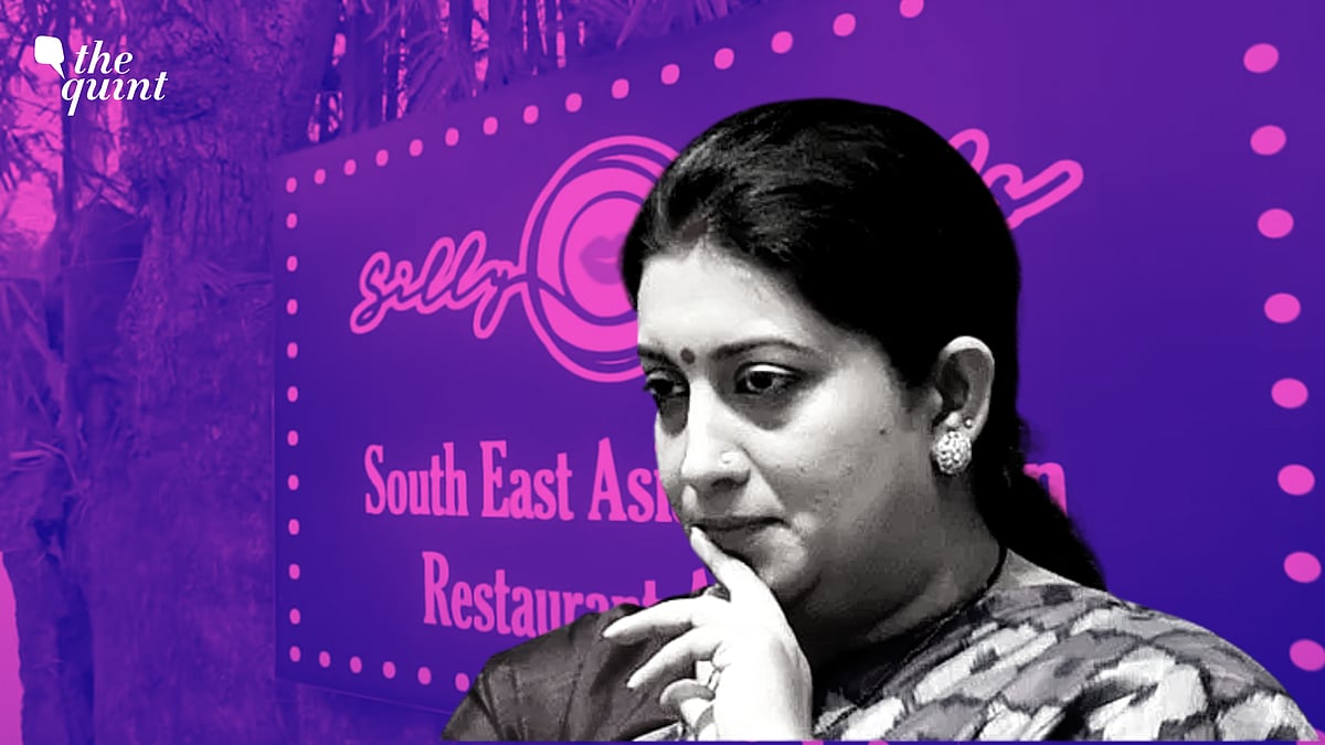 <div class="paragraphs"><p>Union Minister Smriti Irani with Silly Souls Cafe in the background. Representational image. </p></div>