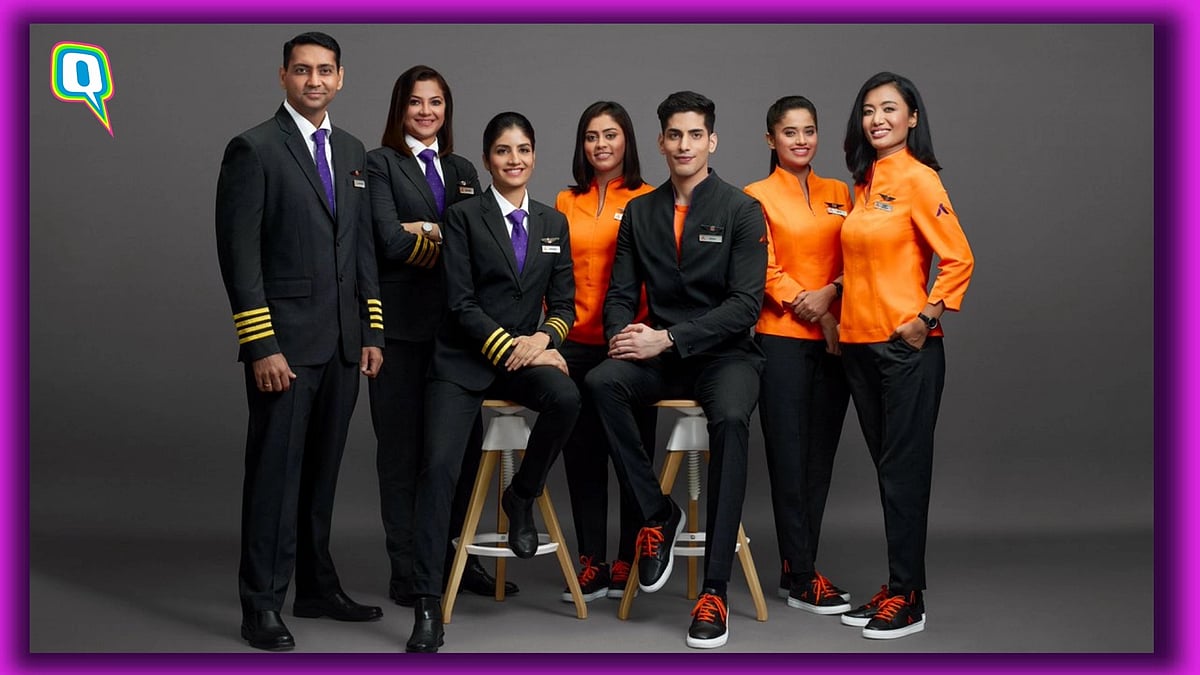 <div class="paragraphs"><p>Akasa Air cabin crew's uniforms.</p></div>