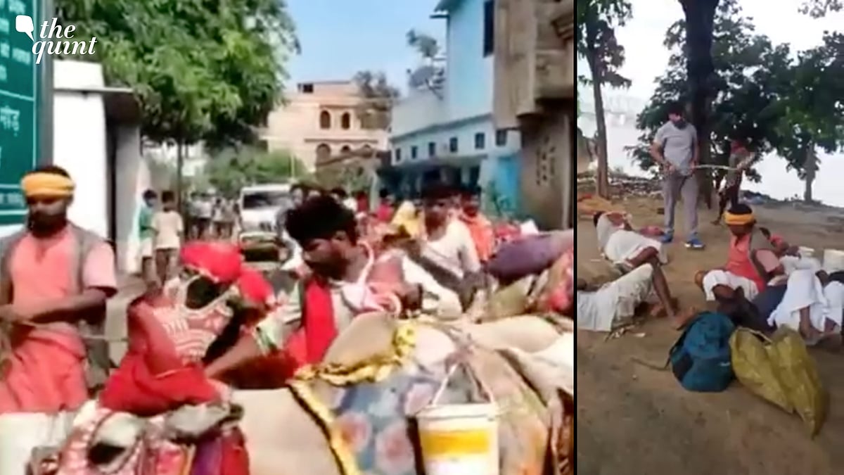 <div class="paragraphs"><p>In a video of the same, which has gone viral, a Bajrang Dal worker can be heard saying that the six men were actually Muslim.</p></div>