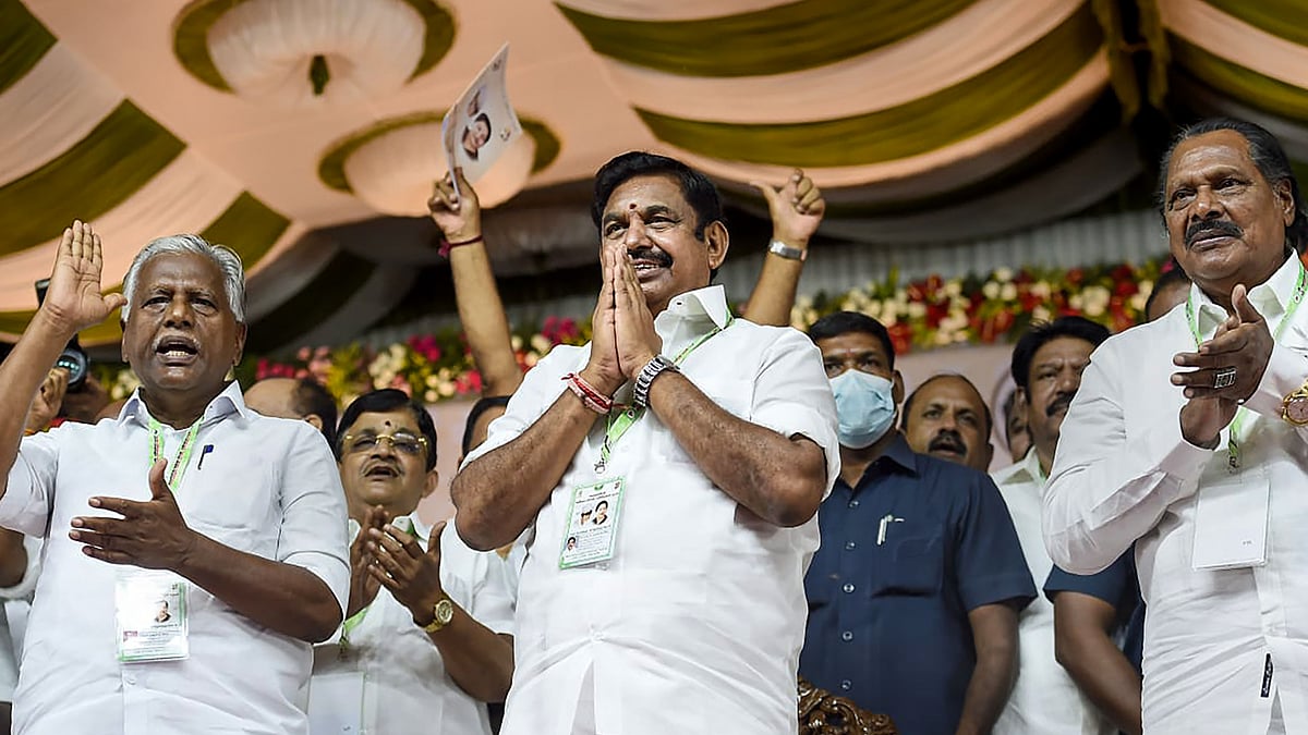 <div class="paragraphs"><p>All India Anna Dravida Munnetra Kazhagam (AIADMK) leader Edappady K Palaniswami (EPS) during the general council meeting, in Chennai, Monday, July 11, 2022.</p></div>