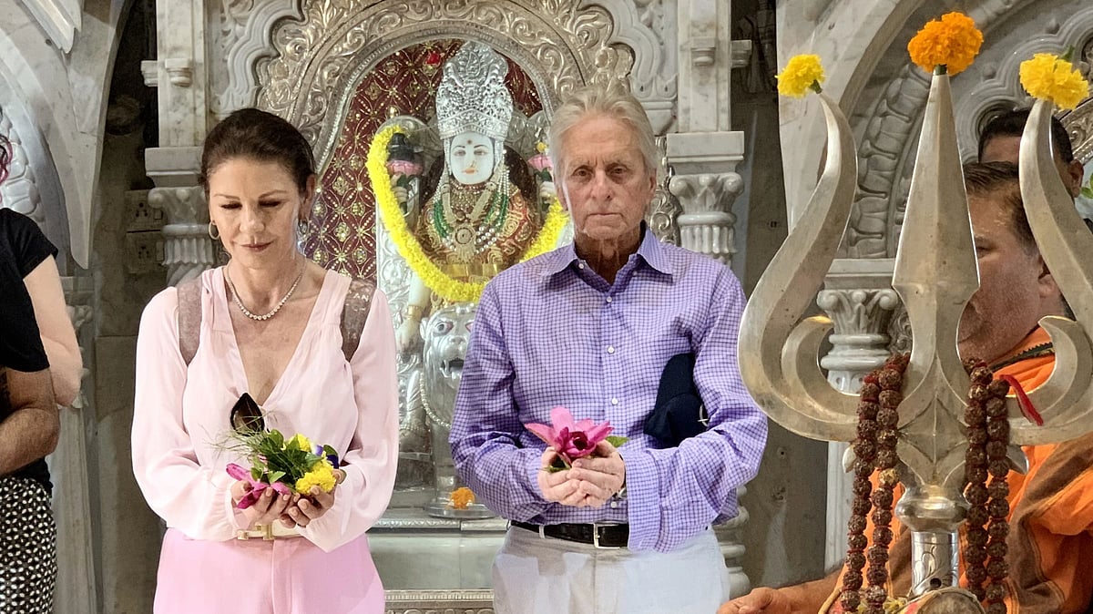 <div class="paragraphs"><p>Michael Douglas &amp; Catherine Zeta-Jones explore India in new documentary.</p></div>