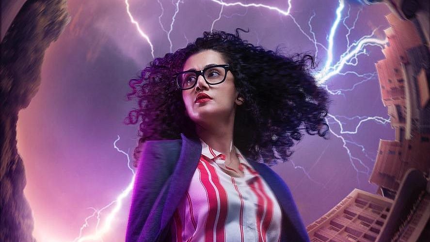 <div class="paragraphs"><p>Taapsee Pannu in the first look poster of 'Dobaaraa'</p></div>