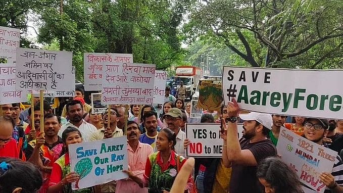 <div class="paragraphs"><p>Protests in support of saving Aarey Forest.</p></div>
