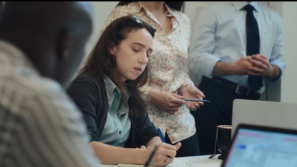 <div class="paragraphs"><p>A still from the trailer for 'She Said'.</p></div>