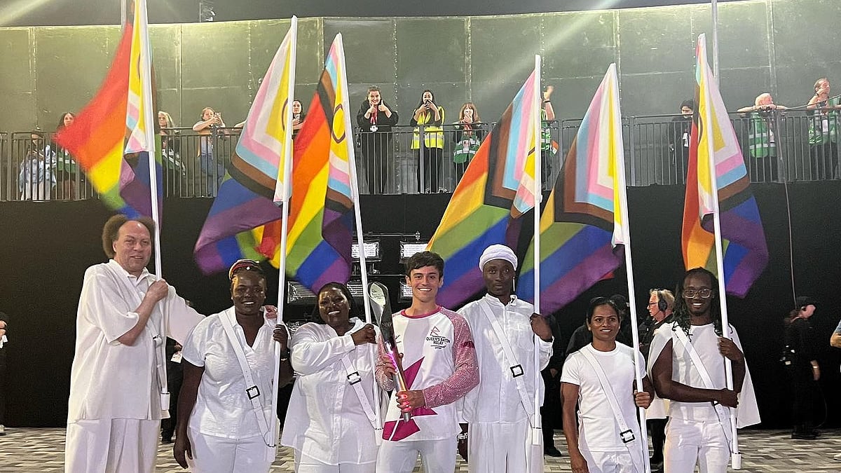 <div class="paragraphs"><p>Queer Indian sprinter Dutee Chand sent a powerful message against homophobia as she held an LGBTQIA+ flag at the opening ceremony of the 2022 Commonwealth Games in Birmingham.</p></div>