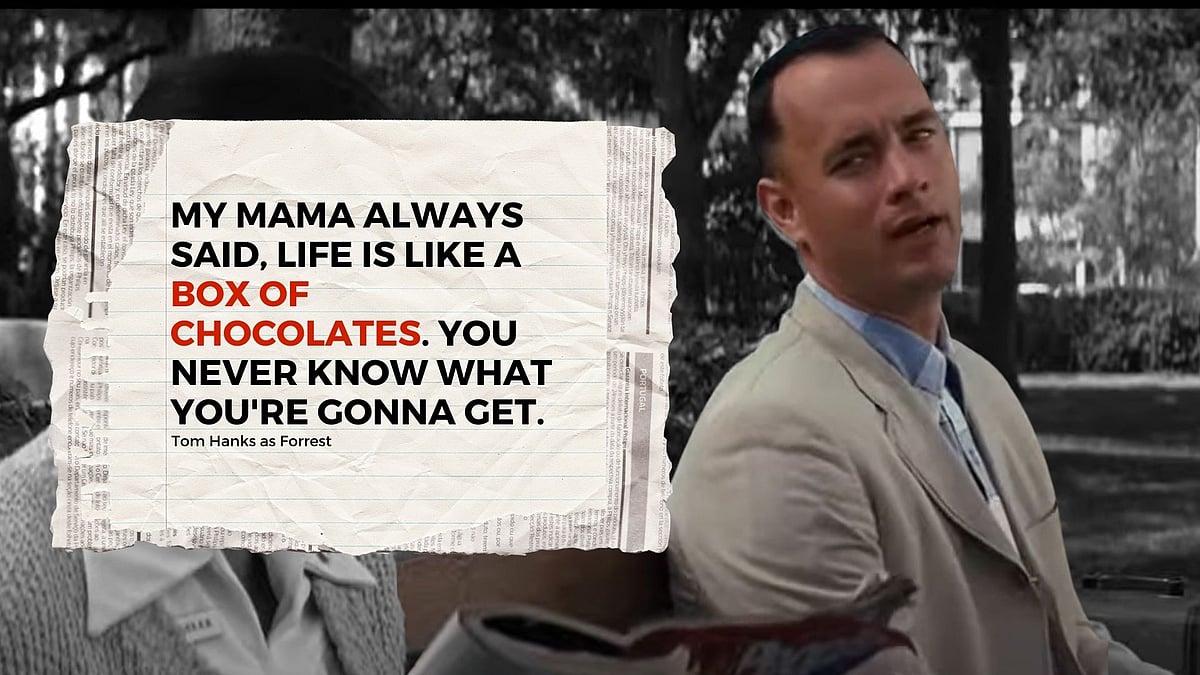 <div class="paragraphs"><p>Tom Hanks in and as <em>Forrest Gump.</em></p></div>