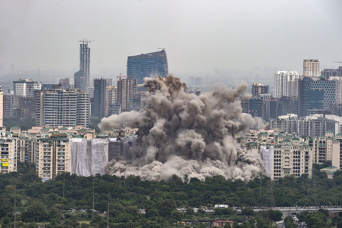 <div class="paragraphs"><p>Noida’s Supertech twin towers were demolished.</p></div>