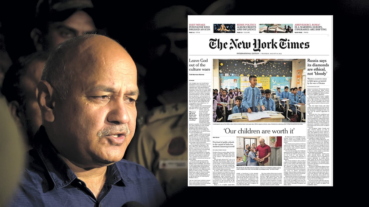 <div class="paragraphs"><p>Delhi Deputy CM Manish Sisodia addressing a press conference hours after the CBI raided his residence on Friday, 19 August.</p></div>